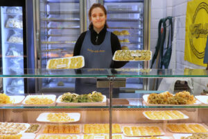 The Bottega della pasta stall at Mercato Albinelli in Modena
