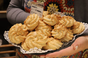 Detail of the Panetteria Tania e Alfredo stall, Mercato Albinelli in Modena