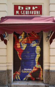 Detail of Bar Schiavoni, Mercato Albinelli in Modena