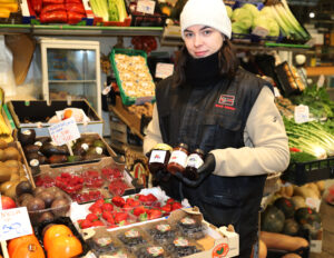 Produce from L.D.M. Daniele e Lorella Vaschieri, fruit and vegetables at Mercato Albinelli in Modena