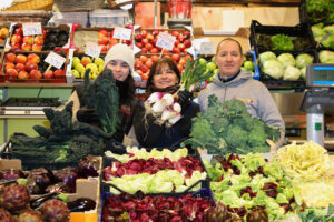 The L.D.M. Daniele e Lorella Vaschieri counter display at Mercato Albinelli in Modena