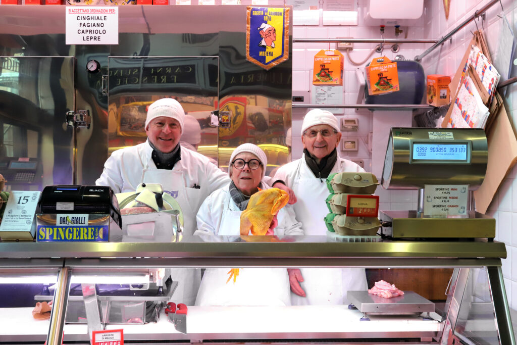 Produce from Vaccari Maurizio, butcher at Mercato Albinelli in Modena