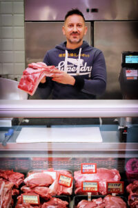 Produce from Venturelli Marco, butcher at Mercato Albinelli in Modena