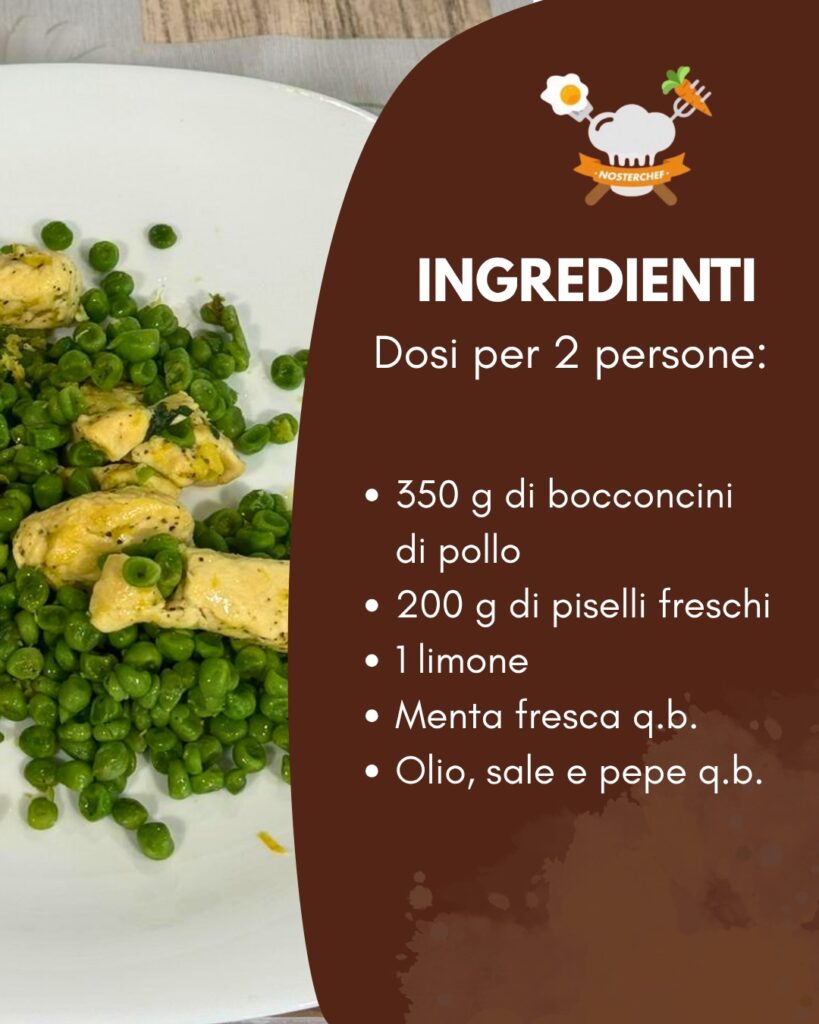 Chicken with Peas, Mint and Lemon Zest — Mercato Albinelli, Modena